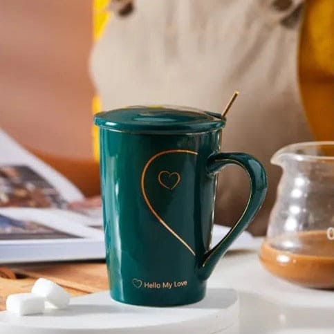 Heart Pattern Ceramic Mug Set, Love Sign Ceramic Couple Mug Set, Love Heart Mug, Couple Cup Ceramic Mugs, Creative Mug With Lid And Spoon, Luxury Marble Ceramic Coffee Cups Heart Pattern Ceramic Mug Set, Love Sign Ceramic Couple Mug Set, Love Heart Mug, Couple Cup Ceramic Mugs, Creative Mug With Lid And Spoon, Luxury Marble Ceramic Coffee Cups